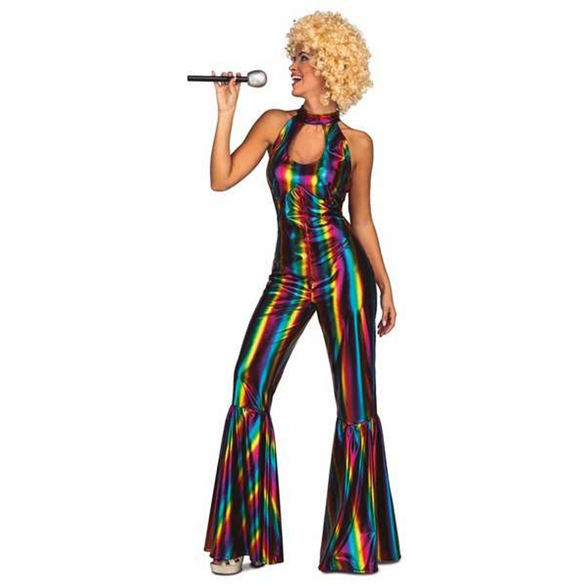 8435408251440 - Verkleidung für Erwachsene Disco  Bunt Regenbogen M L