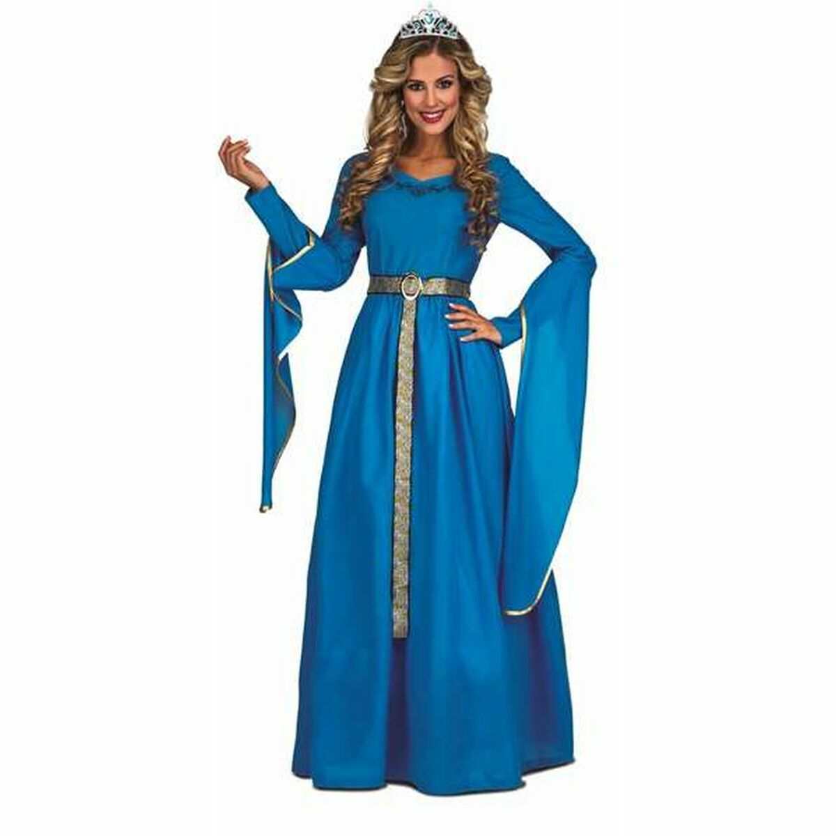 8435408251846 - Verkleidung für Erwachsene Blau Mittelalterliche Prinzessin 2 Stücke 8435408251846 - Verkleidung für Erwachsene Blau Mittelalterliche Prinzessin 2 Stücke