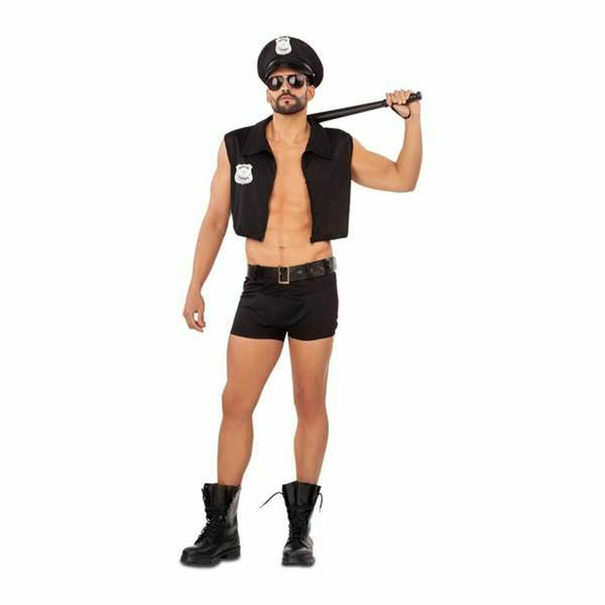 8435408263047 - Verkleidung für Kinder Muskulöser Polizist 8435408263047 - Verkleidung für Kinder Muskulöser Polizist