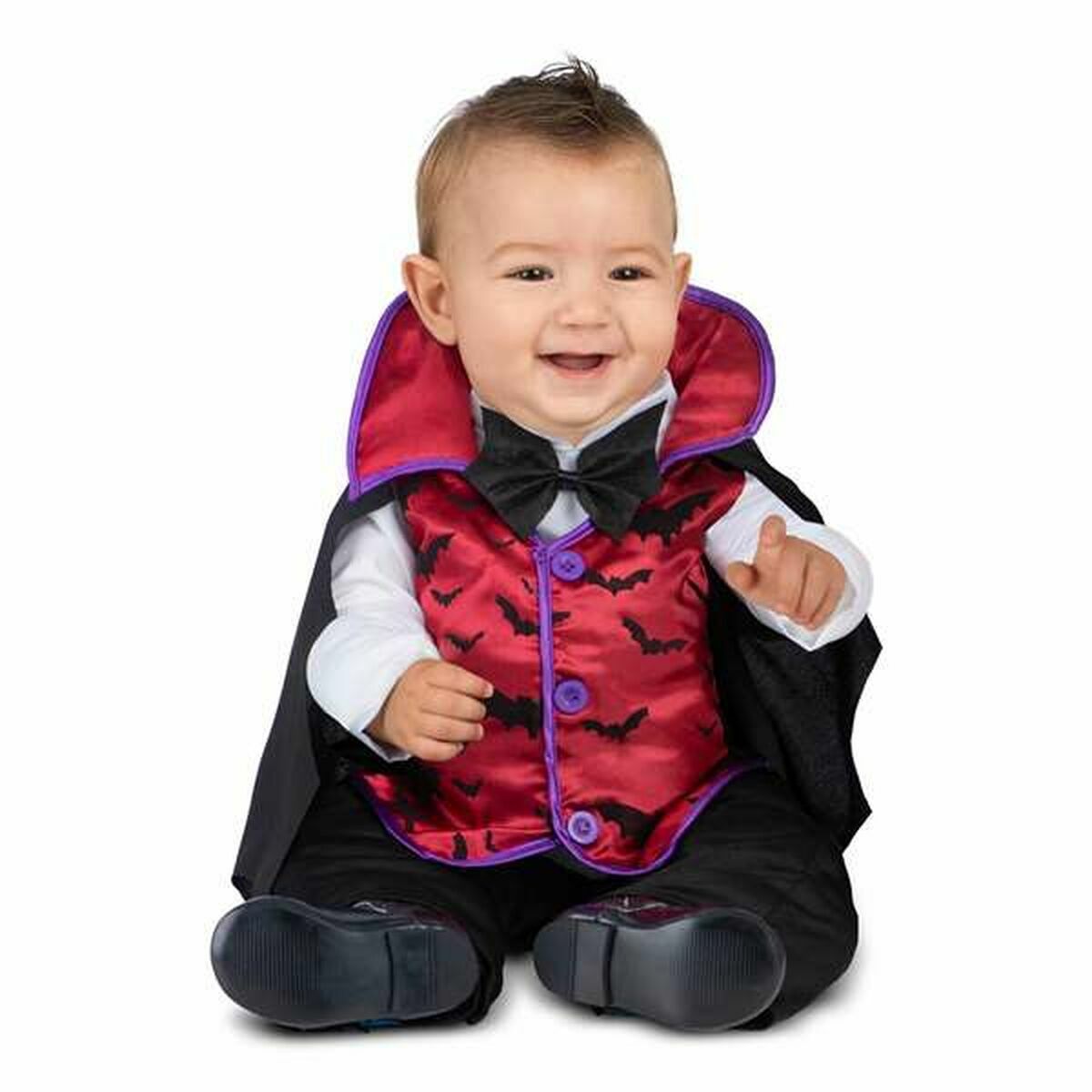 8435408296250 - Verkleidung für Babys 2 Stücke Drácula Schwarz 8435408296250 - Verkleidung für Babys 2 Stücke Drácula Schwarz