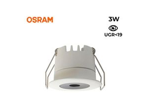 8435427100569 - Barcelona Led - Downlight led Mini 3W Einbau led Low ugr 40x321mm Lichtfarbe Warmweiß 2700KFarbe Weiß - Warmweiß 2700K