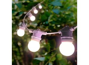 8435427101689 - Barcelona Led - Lichterkette für den Außenbereich 10 Meter + 10 LED-Lampen E27 - rosa