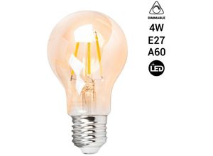 8435427102006 - Barcelona Led - Bernsteinfarbene LED-Glühbirne im Vintage-Look - Dimmbar - E27 A60 - 4W