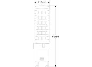 8435427103980 - Barcelona Led - LED-Lampe G9 6W 230V röhrenförmig 360º Lichtfarbe Neutralweiß - Neutralweiß