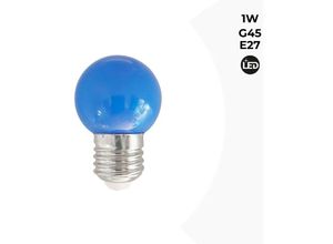 8435427107063 - Barcelona Led - LED-Glühbirne E27 1W farbig Lichtfarbe Blau - Blau