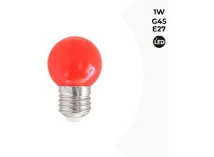 8435427107070 - Barcelona Led - LED-Glühbirne E27 1W farbig Lichtfarbe Rot - Rot