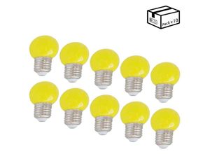 8435427107810 - Barcelona Led - Packung mit 10 E27 1W LED-Glühbirnen 1 Farbe Lichtfarbe Gelb - Gelb