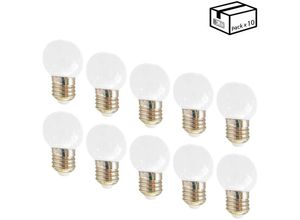 8435427107841 - Barcelona Led - Packung mit 10 E27 1W LED-Glühbirnen 1 Farbe Lichtfarbe Weiß - Weiß