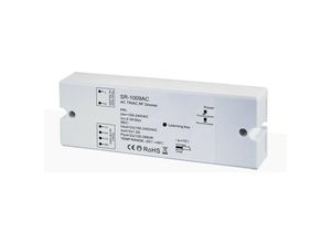 8435427110919 - Sunricher - Dimmbares Einfarbsteuergerät - ac triac rf Dimmer - 2 Kanäle 12A ch - 100-240VAC