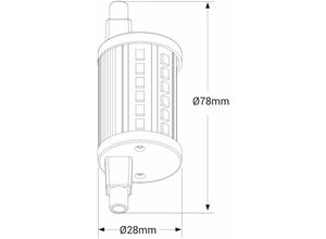 8435427111299 - Barcelona Led - LED-Lampe R7S Linear 78mm 7W dimmbar 800Lm Lichtfarbe Neutralweiß - Neutralweiß