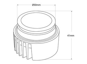 8435427113415 - Barcelona Led - 7W LED-Modul für MR16 GU10 Downlight-Ring - 45º - cri 90 Lichtfarbe Warmweiß - Warmweiß