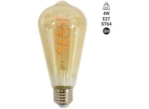 8435427114375 - Barcelona Led - Retro led Glühbirne ST64 4W Vintage Edison E27 Dimmbar