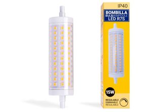 8435427117949 - Barcelona Led - LED-Lampe R7S dimmbar 118mm 12W 230V 1200lm Lichtfarbe Warmweiß - Warmweiß