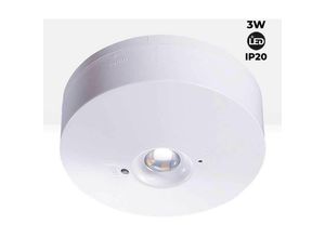 8435427118106 - Barcelona Led - LED-Einbau-Downlight 150lm 3W 3 Stunden Notlicht IP42