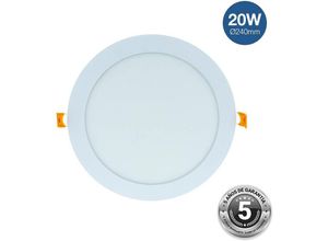 8435427119042 - Barcelona Led - Rundes LED-Einbaudownlight 20W - Schnitt ø 225 mm - 5 Jahre Garantie Lichtfarbe Kaltweiß - Kaltweiß