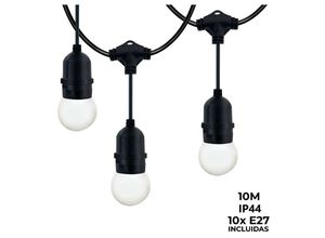 8435427119554 - Barcelona Led - Lichterkette für den Außenbereich 10 Meter + 10 LED-Lampen E27