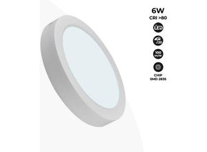 8435427120529 - Barcelona Led - LED-Deckenanbauleuchte 6W High Efficiency Lichtfarbe Kaltweiß - Kaltweiß