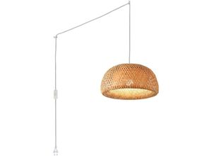 8435427122073 - Barcelona Led - Pendelleuchte aus Weide Hanna mit Schalter und Stecker