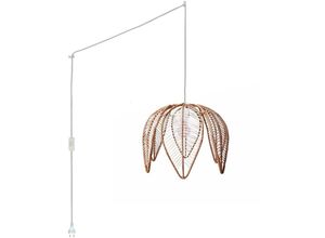 8435427122660 - Barcelona Led - Pendelleuchte aus Rattan Bintan mit Schalter und Stecker 8435427122660 - Barcelona Led - Pendelleuchte aus Rattan Bintan mit Schalter und Stecker