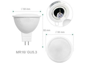 8435427122684 - Barcelona Led - LED-Glühbirne GU53 MR16 5W 12V 350lm Lichtfarbe Kaltweiß - Kaltweiß