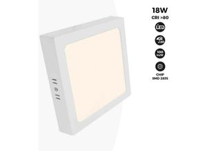 8435427122981 - Barcelona Led - Quadratische LED-Deckenleuchte 18W High Efficiency Lichtfarbe Neutralweiß - Neutralweiß