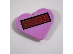 8435427123223 - Barcelona Led - Rotes programmierbares tragbares LED-Schild mit Herz Farbe Rosa - Rosa