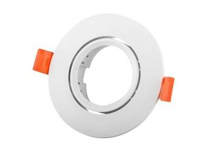 8435427123483 - Barcelona Led - Einbaudownlight kreisförmig schwenkbar kreisförmiges Downlight GU10 MR16 Farbe Weiß - Weiß