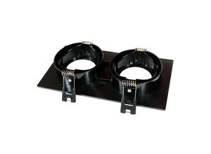 8435427123841 - Barcelona Led - Kardan schwenkbares Einbaudownlight für 2 Leuchtmittel GU10 MR16 Farbe Schwarz - Schwarz 8435427123841 - Barcelona Led - Kardan schwenkbares Einbaudownlight für 2 Leuchtmittel GU10 MR16 Farbe Schwarz - Schwarz