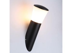 8435427124176 - Barcelona Led - oliva E27 IP44 schräge Außenwandleuchte Farbe Schwarz - Schwarz