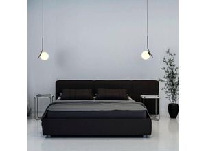 8435427126644 - Barcelona Led - hermi Pendelleuchte mit Opalglas-Kugel - E27 - Inspiration Flos ic S1 Farbe Schwarz - Schwarz