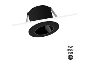 8435427128785 - Barcelona Led - LED-Einbaudownlight Mini 2W Low ugr Lichtfarbe Warmweiß 2700KFarbe Schwarz - Warmweiß 2700K