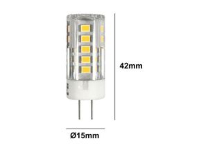 8435427132317 - Barcelona Led - G4 Bi-Pin 25W 12V-DC AC 270lm LED-Glühbirne G4 Bi-Pin 25W 12V-DC AC 270lm Lichtfarbe Warmweiß - Warmweiß