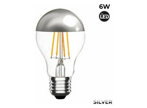 8435427132645 - Barcelona Led - Silberne Led-Glühbirne mit Spiegeleffekt E27 6W