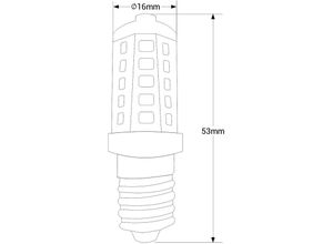 8435427133055 - Barcelona Led - LED-Glühbirne E14 röhrenförmig 220-240V ac - 35W - Kleine Größe Lichtfarbe Warmweiß - Warmweiß