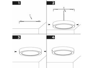 8435427134984 - Barcelona Led - LED-Deckenanbauleuchte 6W High Efficiency Lichtfarbe Warmweiß - Warmweiß