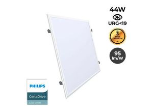 8435427136780 - Barcelona Led - LED-Panel 60X60cm mit eingebautem kit 44W UGR19 Treiber Philips Lichtfarbe Kaltweiß - Kaltweiß