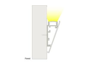 8435427137015 - Barcelona Led - Aluminiumprofil für LED-Streifen 235x578mm (2m) Farbe Schwarz - Schwarz