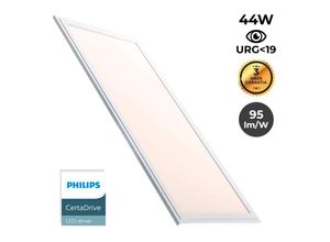 8435427137183 - Barcelona Led - LED-Panel Slim 120X30 cm - philips Treiber - 44W - UGR1944 - Warmweiß