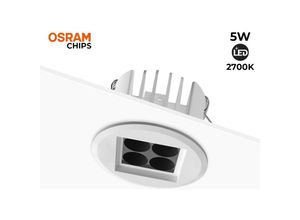 8435427138197 - Barcelona Led - Einbauleuchte Led 5W 24º UGR18 osram Chip Lichtfarbe Warmweiß 2700K - Warmweiß 2700K