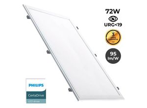 8435427138876 - Barcelona Led - LED-Einbaupanel 1200X600mm Slim 72W philips driver UGR19 mit Montage kit Lichtfarbe Neutralweiß 4000K - Neutralweiß 4000K