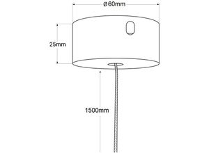 8435427139781 - Barcelona Led - Aufhängesatz für Magnetschiene Farbe Weiß - Weiß