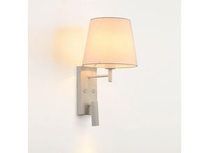 8435427141784 - Barcelona Led - noah Wandleuchte mit LED-Leselicht 34W Farbe Weiß - Weiß