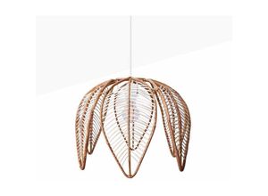 8435427142729 - Barcelona Led - Rattan-Pendelleuchte in Form einer Blume intan Farbe Weiß - Weiß