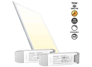 8435427143160 - Barcelona Led - LED-Einbaupanel 120X60cm - triac dimmbar - 72W - UGR19 Lichtfarbe Warmweiß - Warmweiß