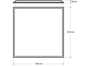 8435427143399 - Barcelona Led - Pack x 2 - LED-Einbauleuchte 60x60cm - 4900lm - Philips Treiber - 40W Lichtfarbe Neutralweiß 4000K - Neutralweiß 4000K