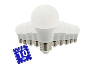 8435427144969 - Barcelona Led - Packung x 10 - LED-Glühbirne E27 A60 - 9W Lichtfarbe Warmweiß - Warmweiß