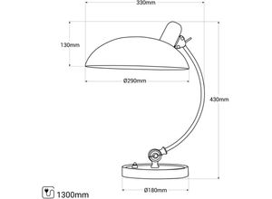 8435427146710 - Barcelona Led - Tischleuchte Ulia - Bauhaus-Stil Deko Designerlampe Fritz Hansen Kaiser Idell Bauhaus