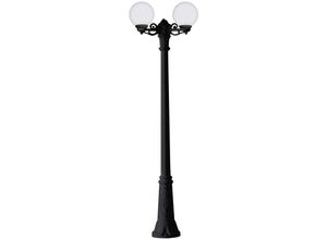 8435427148912 - Gigi bisso globe 12W 2xE27 Doppel-LED-Straßenlampe für den Außenbereich - Negro - Fumagalli