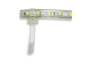 8435427149582 - Barcelona Led - Kunststoff-Kabelbinder für LED-Streifen mit 3M-Klebesockel