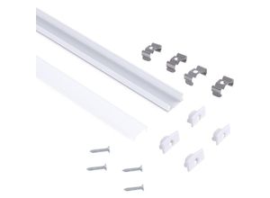 8435427150045 - Barcelona Led - Alu Aufbau-Profil mit Diffusor - Komplettset - 17x8mm - ≤12 mm